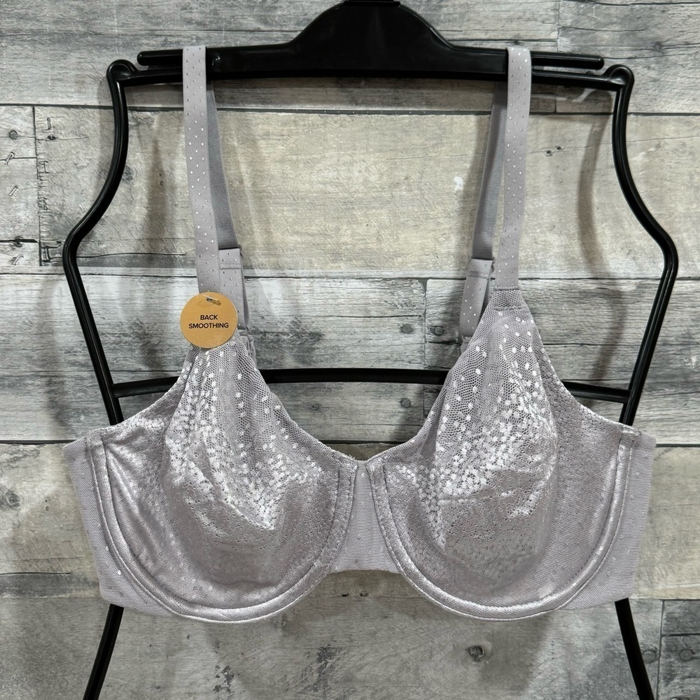 WACOAL Back Appeal Smoothing Underwire Bra - Silver Sconce Ii - Sz - 32D .US